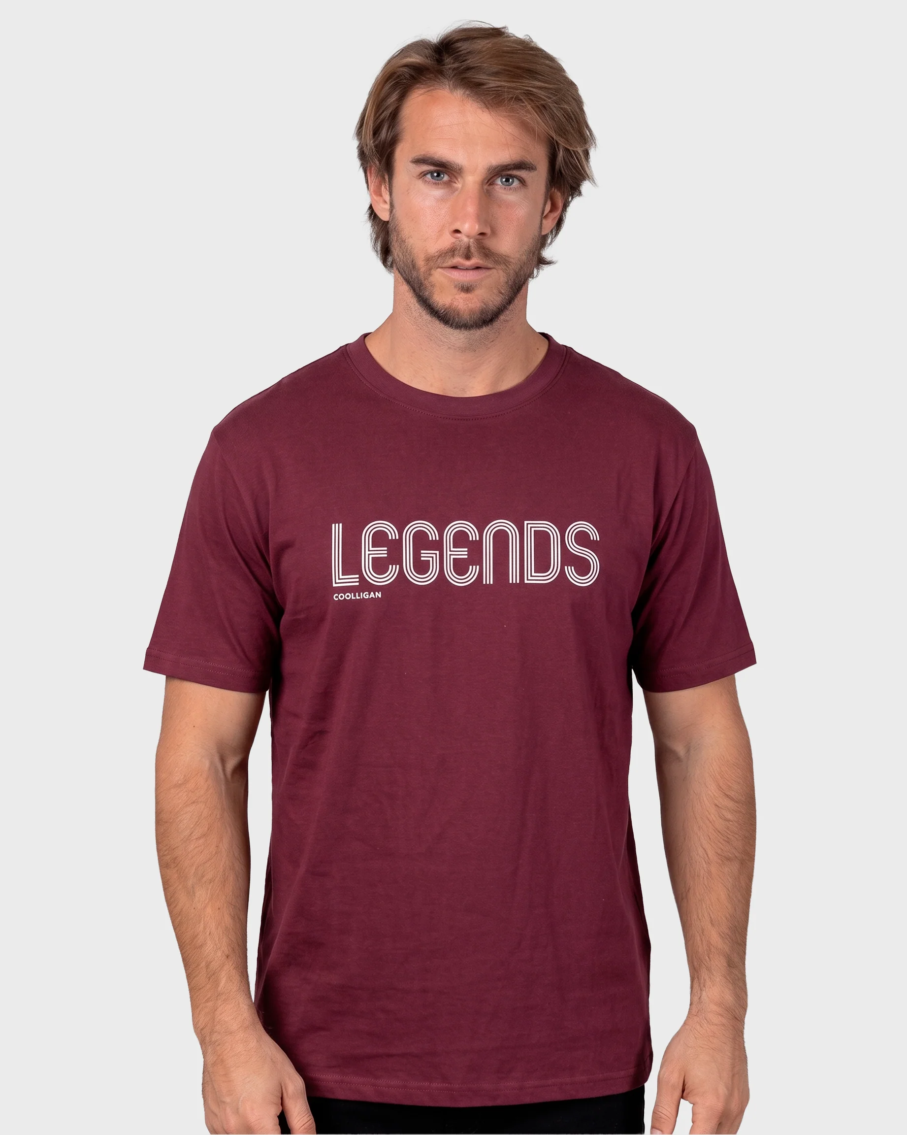 1990 LEGENDS FACES BURGUNDY - Camiseta Fútbol Retro - Image 2