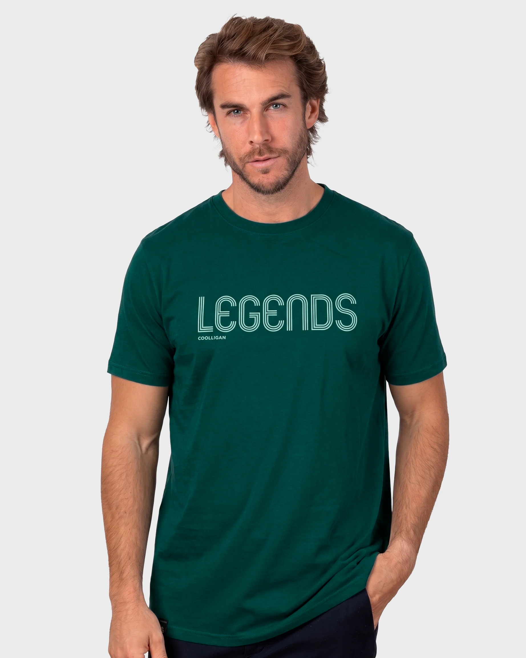 1990 LEGENDS FACES DARK GREEN - Camiseta Fútbol Retro - Image 2