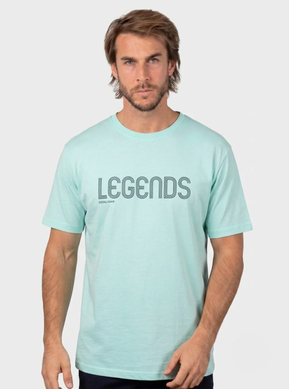 1990 LEGENDS FACES LIGHT GREEN - Camiseta Fútbol Retro - Image 2