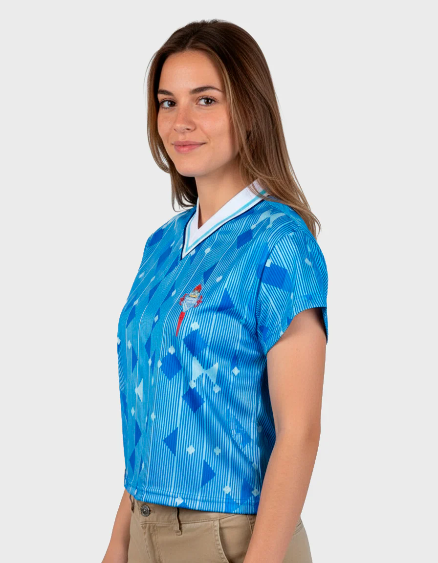 1992 RC CELTA VICENTE ALVAREZ Crop top - Camiseta fútbol retro - Image 4