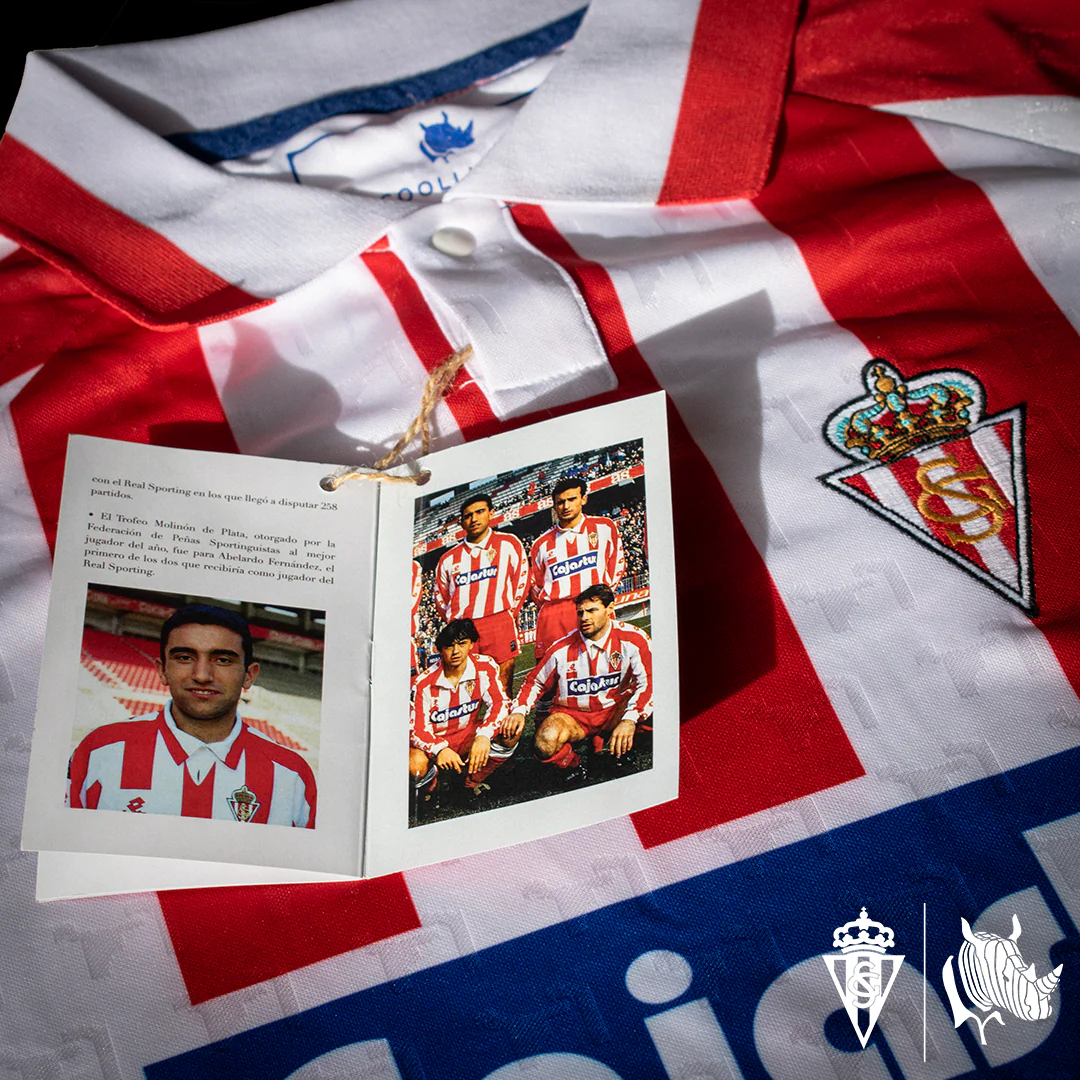 1993 REAL SPORTING Manga larga - Camiseta fútbol retro - Image 10