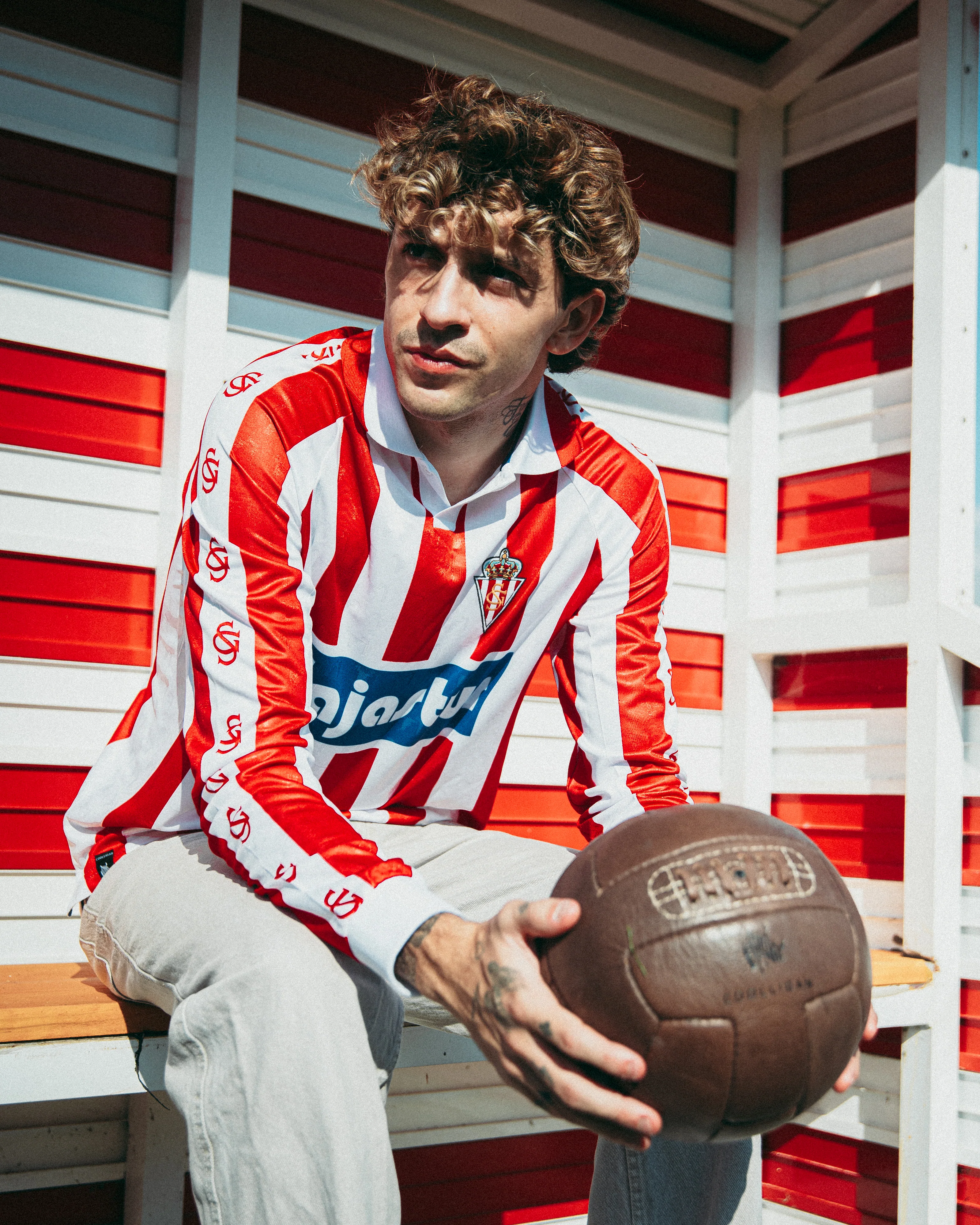 1993 REAL SPORTING Manga larga - Camiseta fútbol retro - Image 13