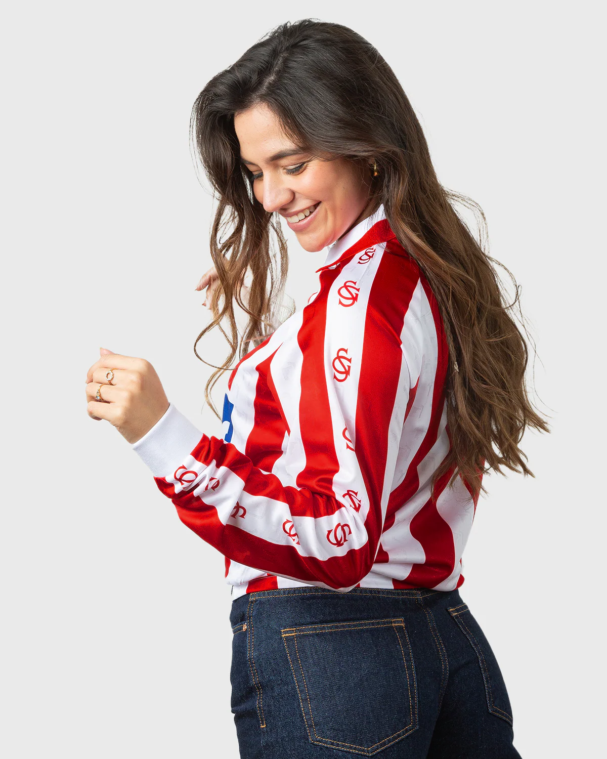 1993 REAL SPORTING Manga larga - Camiseta fútbol retro - Image 6