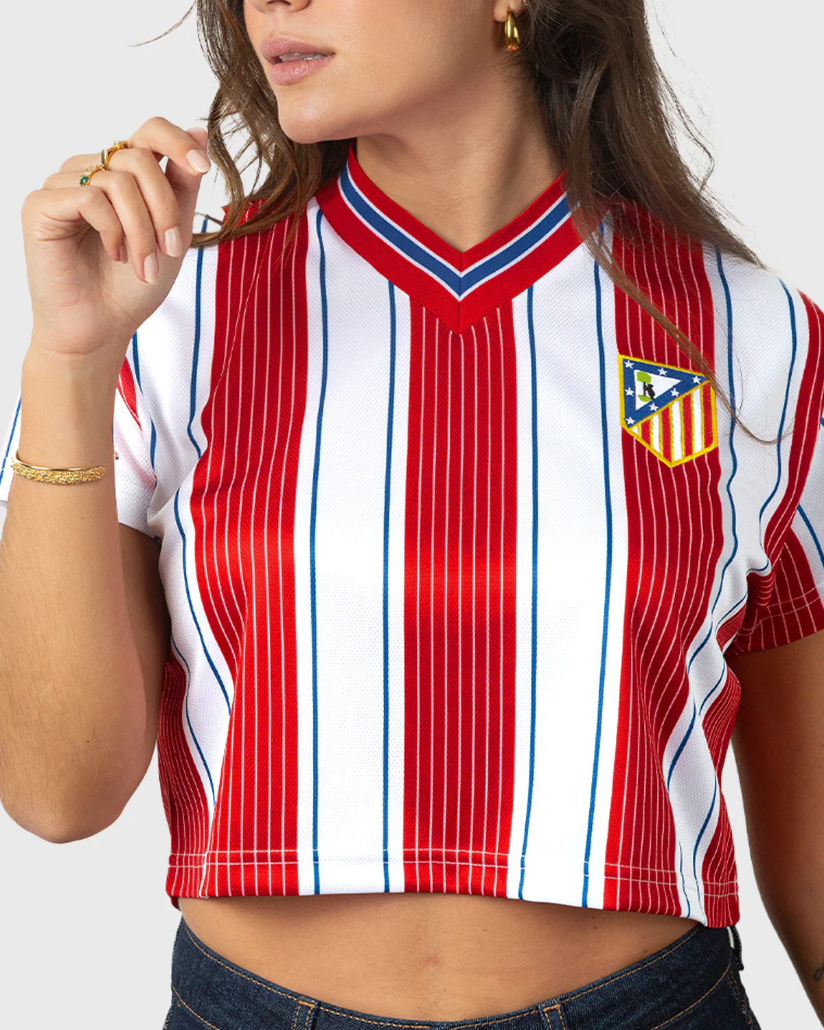 1996 ATLÉTICO DE MADRID Crop top - Camiseta fútbol retro - Image 3