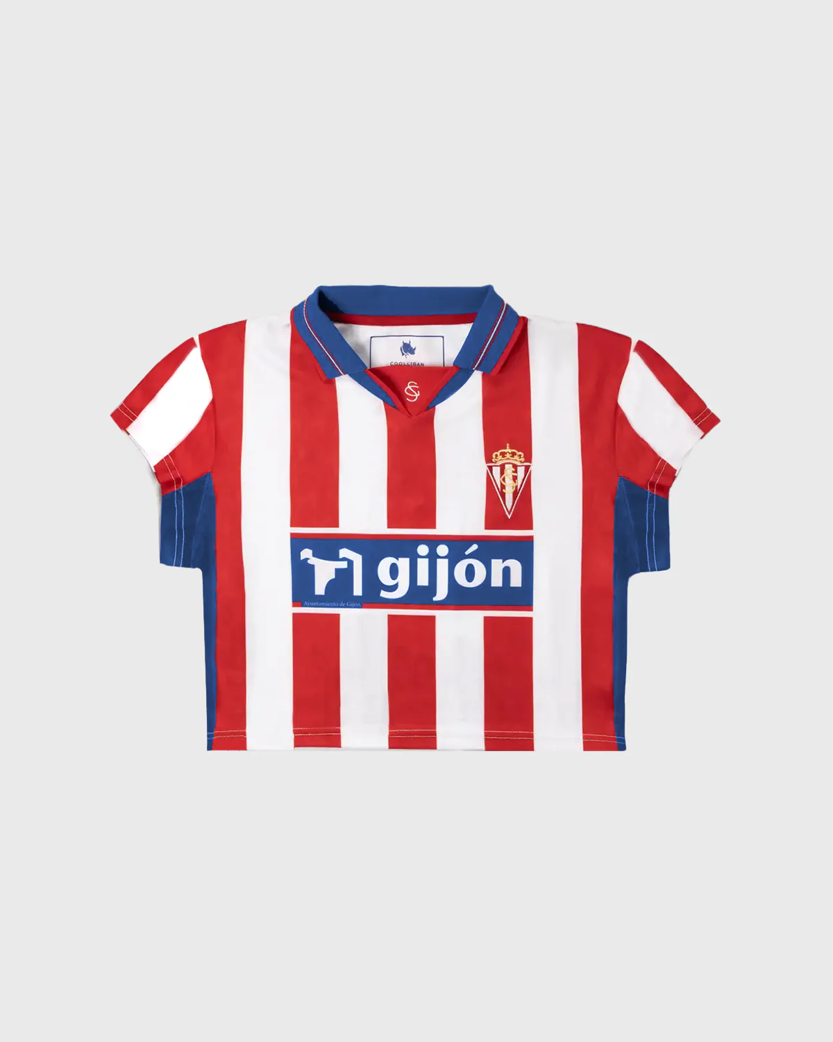 2000 REAL SPORTING DE GIJÓN Crop Top - Camiseta fútbol retro - Image 4